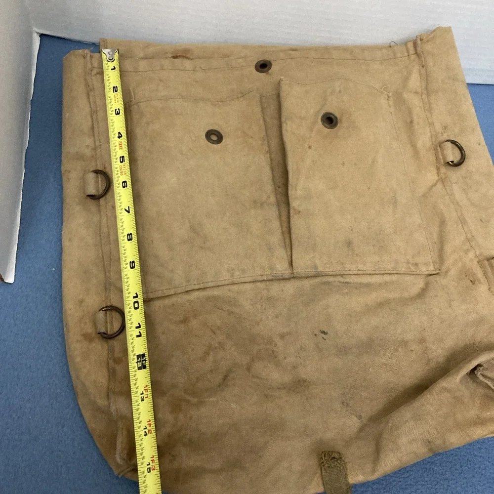 VTG Boy Scouts Khaki Canvas 1950/60's Era Distressed Backpack/Haversack